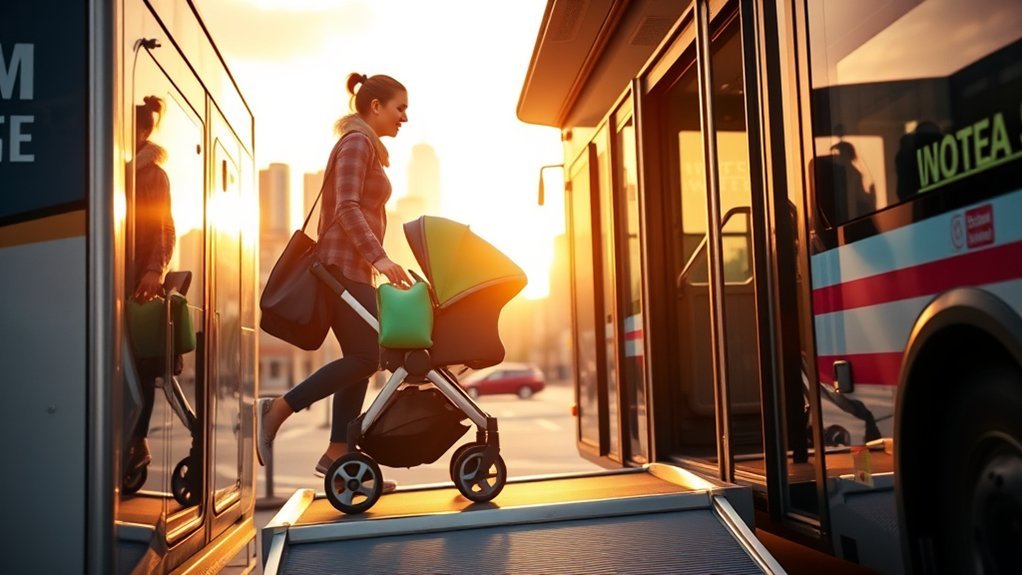 use ramp fold stroller