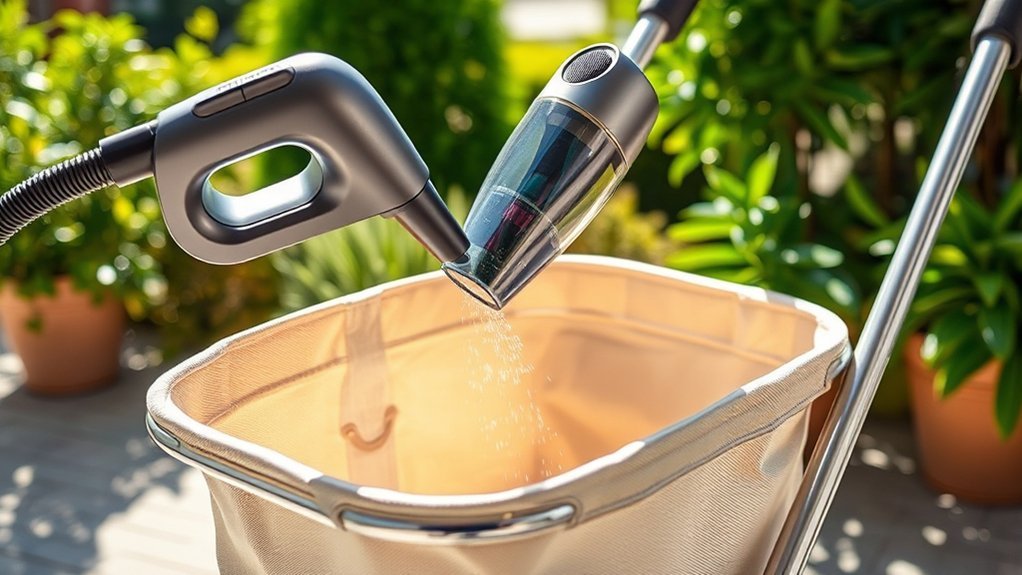 vacuum the basket thoroughly