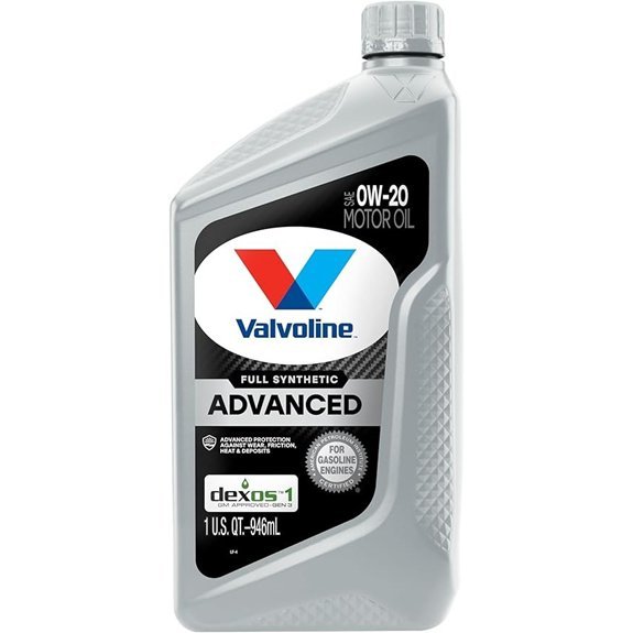 Valvoline Advanced Full Synthetic SAE 0W-20 Motor Oil 1 QT