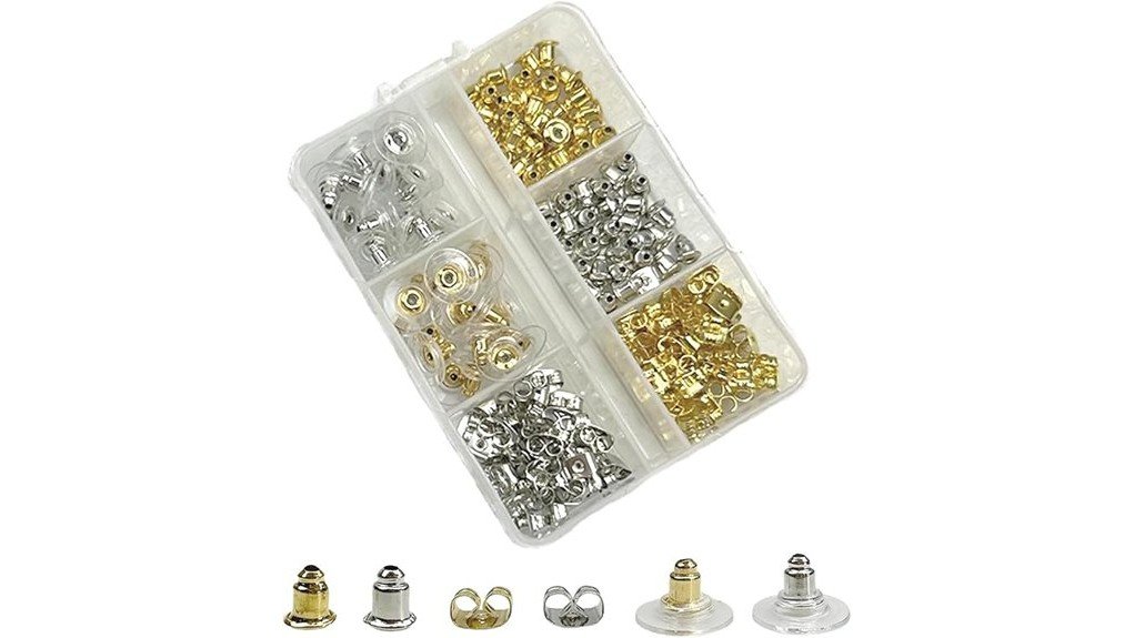 variety of earring backs