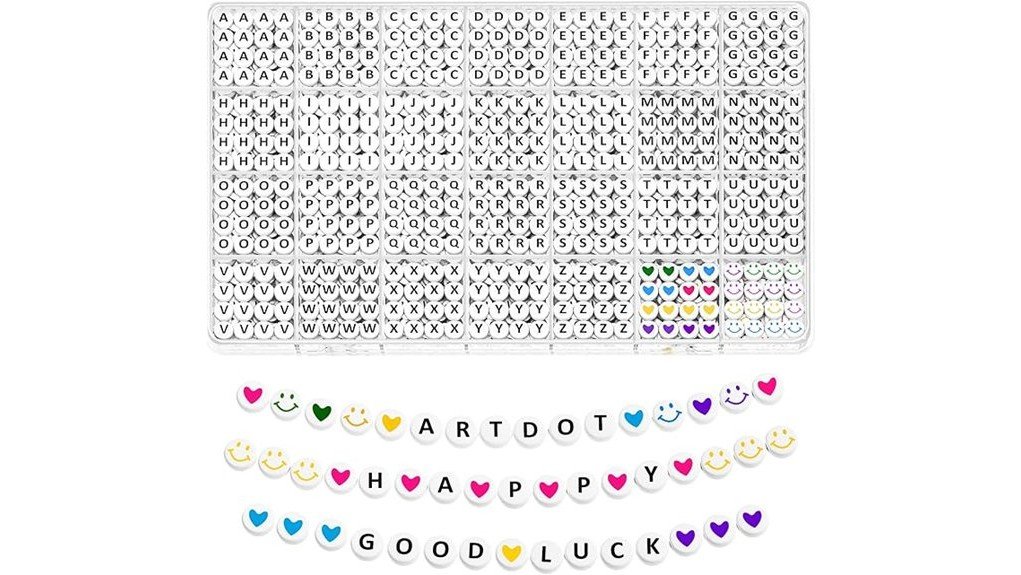 versatile crafting letter beads