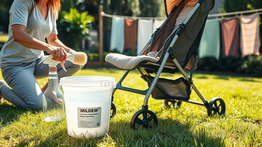 washing textiles and mildew treatment