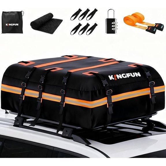 Kingfun Waterproof 20cuft Car Roof Cargo Carrier Bag