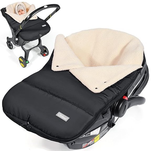 Orzbow Fleece Waterproof Infant Car Seat Cover