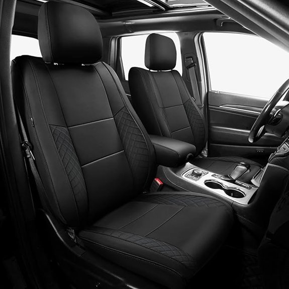 FREESOO Leather Waterproof Seat Covers for Jeep Grand Cherokee