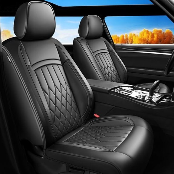Honda CR-V 2023–2026 Waterproof Leather Seat Covers (Black)