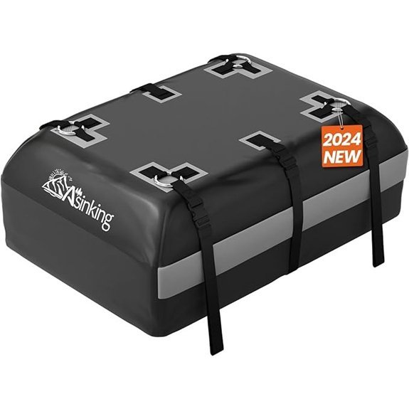 Asinking 21 cu ft Waterproof Car Rooftop Cargo Bag