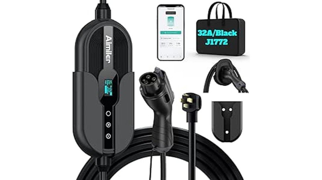 wifi enabled portable ev charger