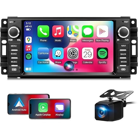 Android 13 Car Stereo with Wireless CarPlay & GPS