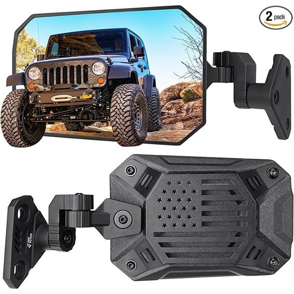 JOYTUTUS Wrangler Doors-Off Side Mirrors (1997–2018)