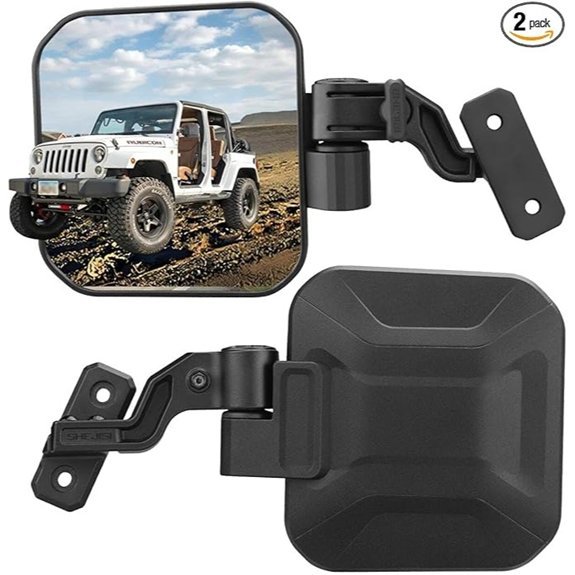Wrangler Mirrors Doors Off for JK/TJ/Unlimited 1997–2018