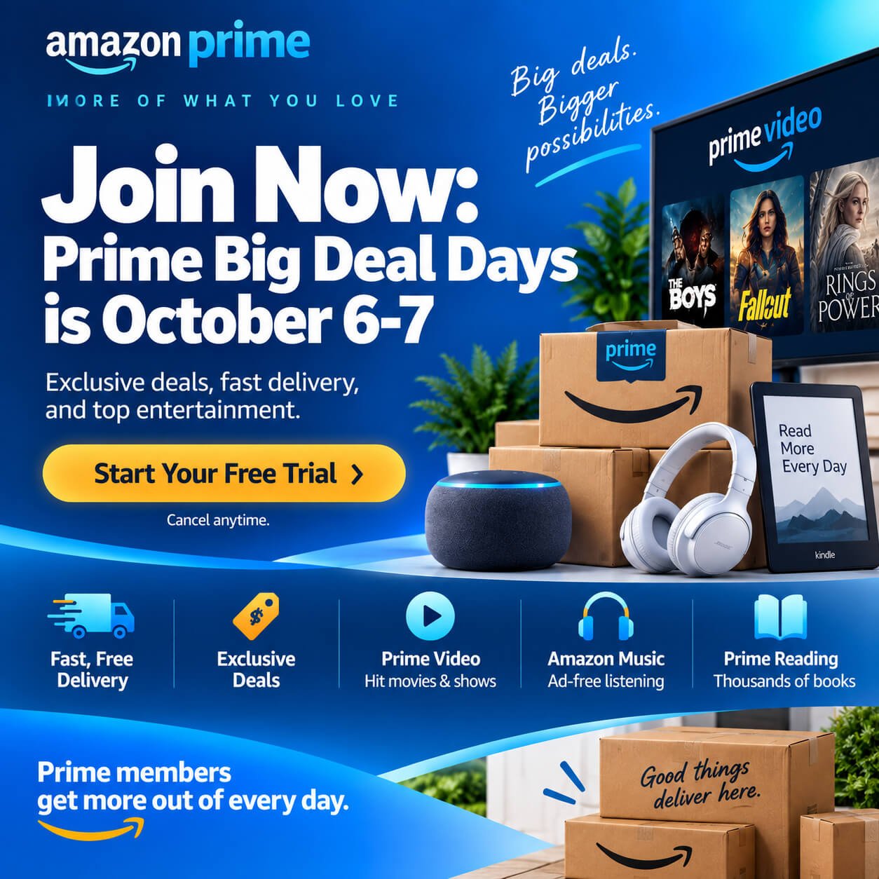 Join Now: Prime Big Deal Days is October 6-7