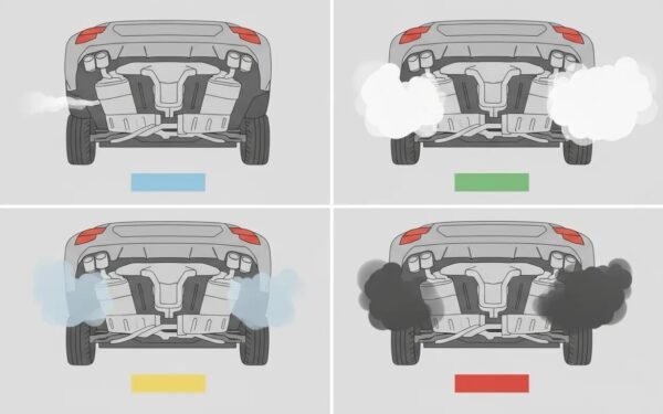 Car Exhaust Smoke Colors Explained (White, Blue, Black, Gray)