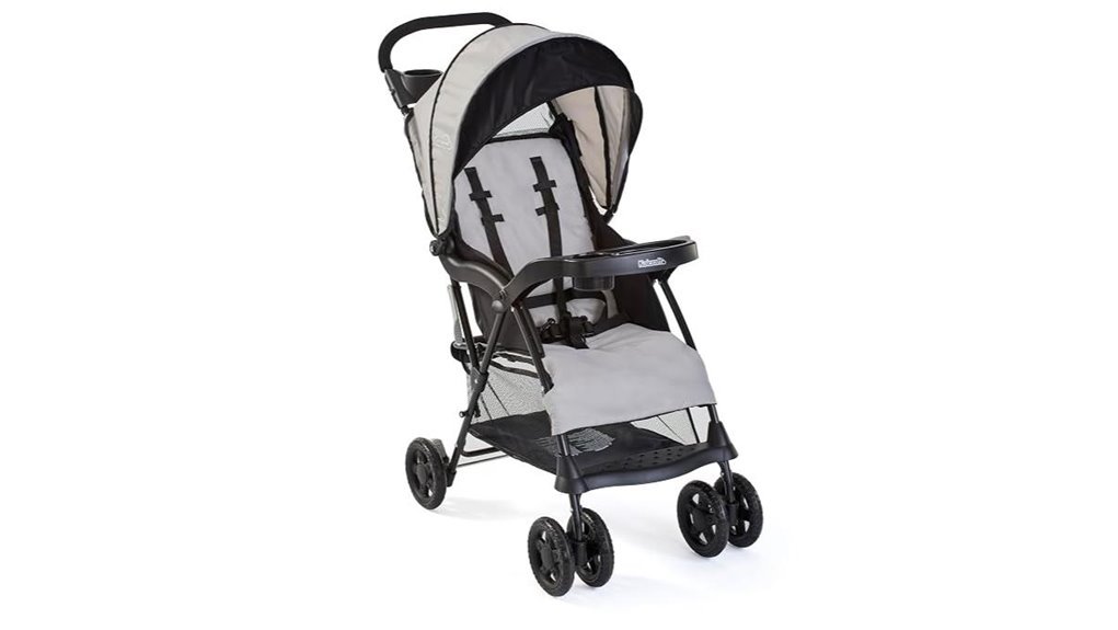 lightweight gray umbrella stroller